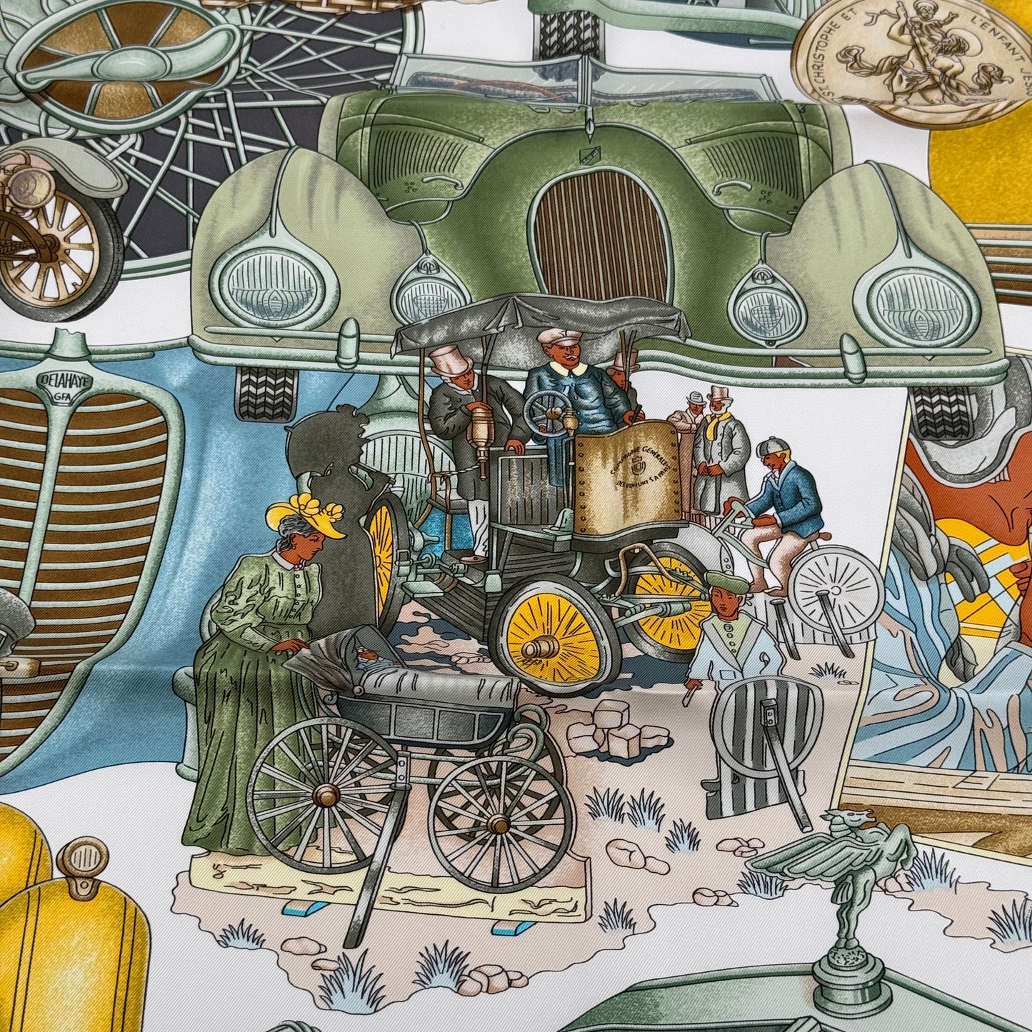 Hermès Carré "ST.CHRISTOPHE et L'ENFANT JÉSUS"