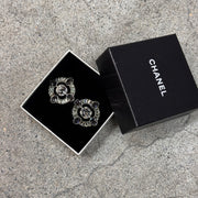 Chanel clips larges cristaux
