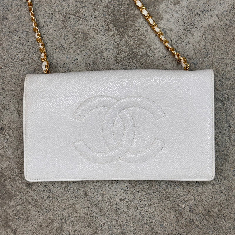 Chanel Wallet on Chain vintage blanc  Édition limitée