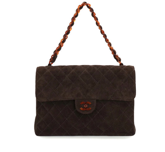 Chanel Brown Suede