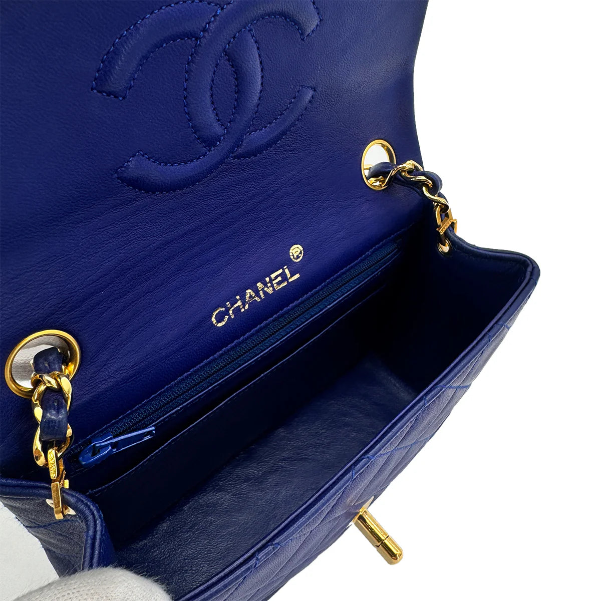 Chanel Mini Square - Navy