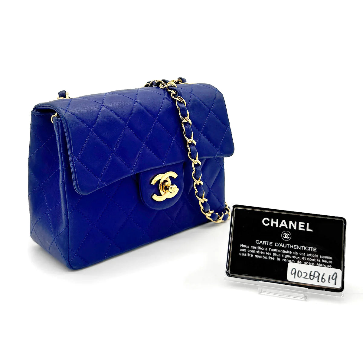 Chanel Mini Square - Navy