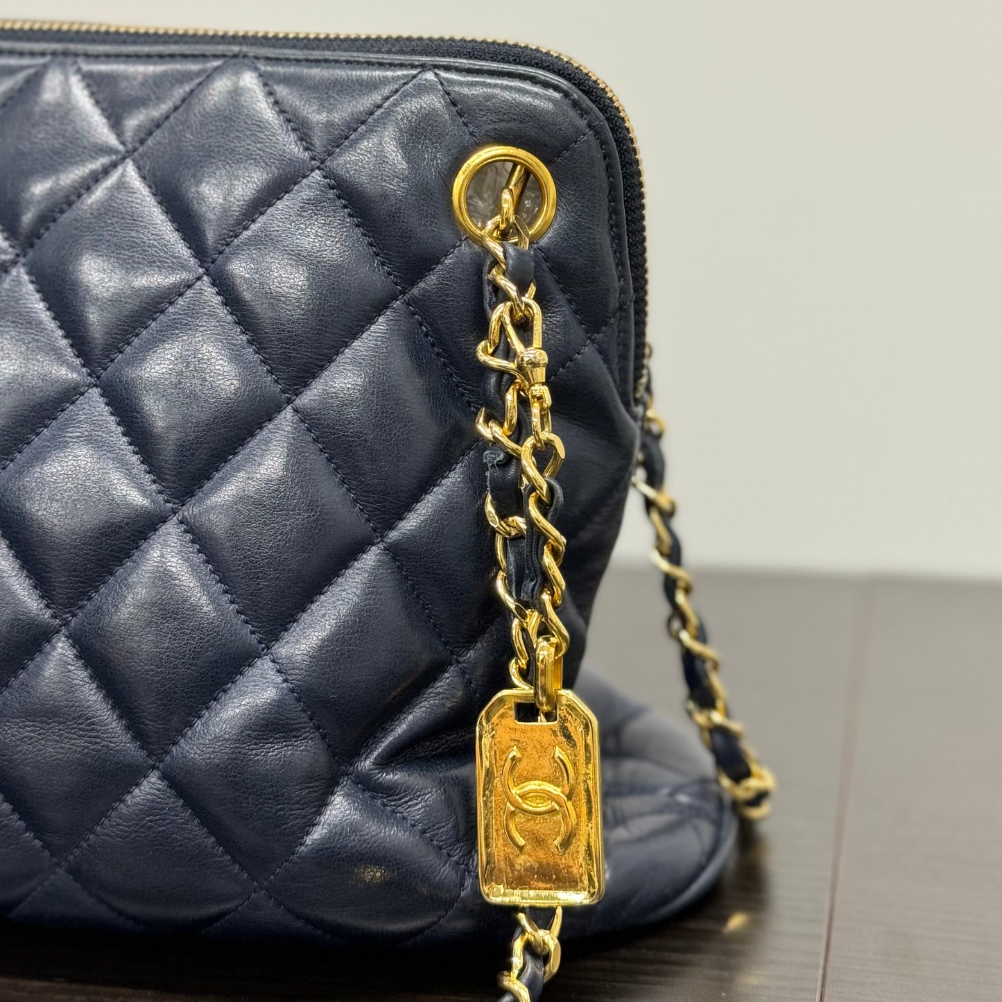 Chanel sac bleu marine