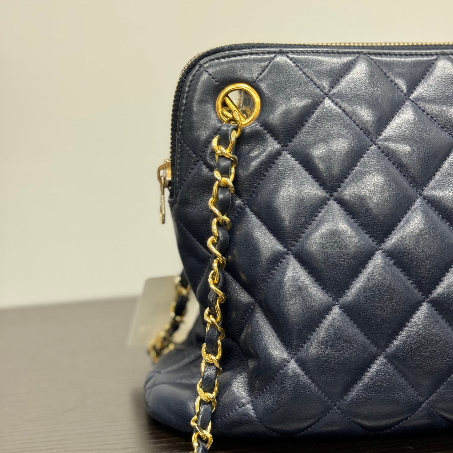 Chanel sac bleu marine