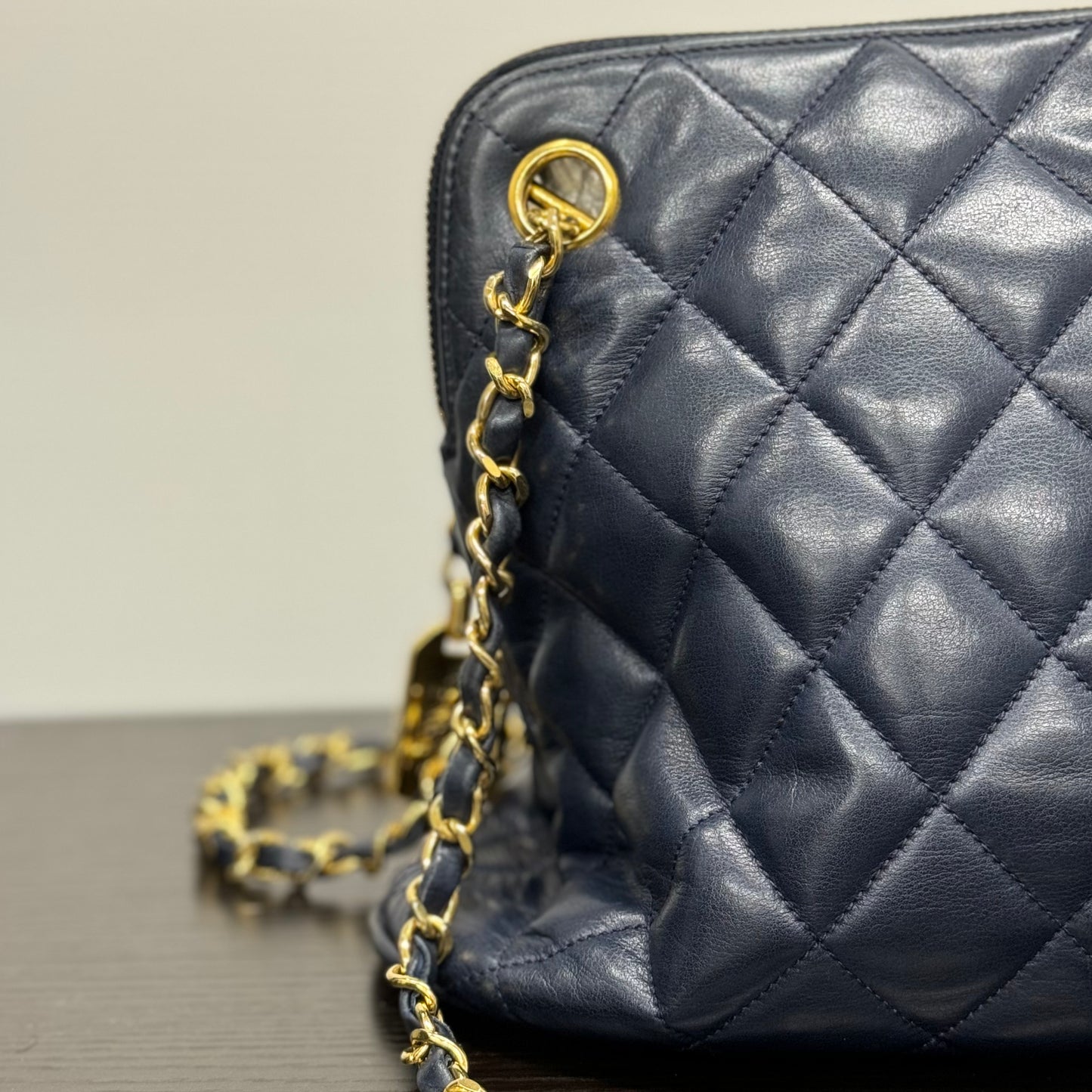 Chanel sac bleu marine