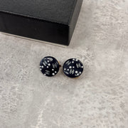 Chanel clips Bakélite noire