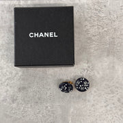 Chanel clips Bakélite noire