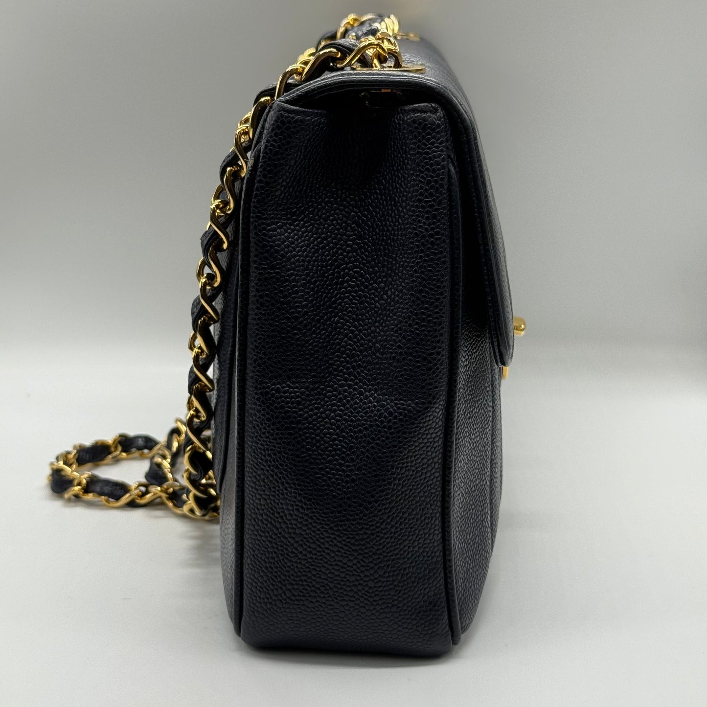 Chanel jumbo caviar navy