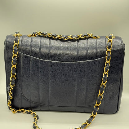 Chanel jumbo caviar navy