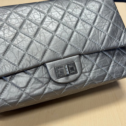 Chanel 2.55 Gris argent GM