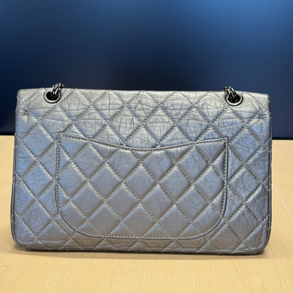 Chanel 2.55 Gris argent GM