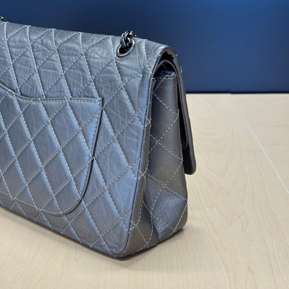 Chanel 2.55 Gris argent GM