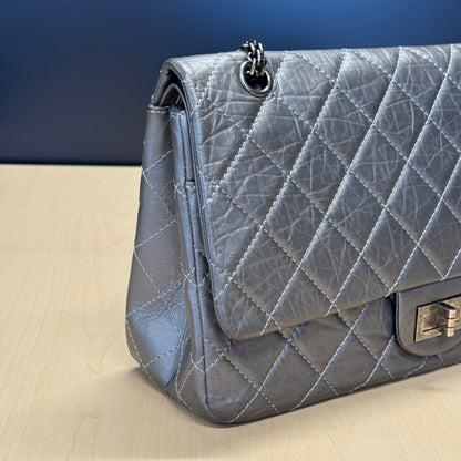 Chanel 2.55 Gris argent GM