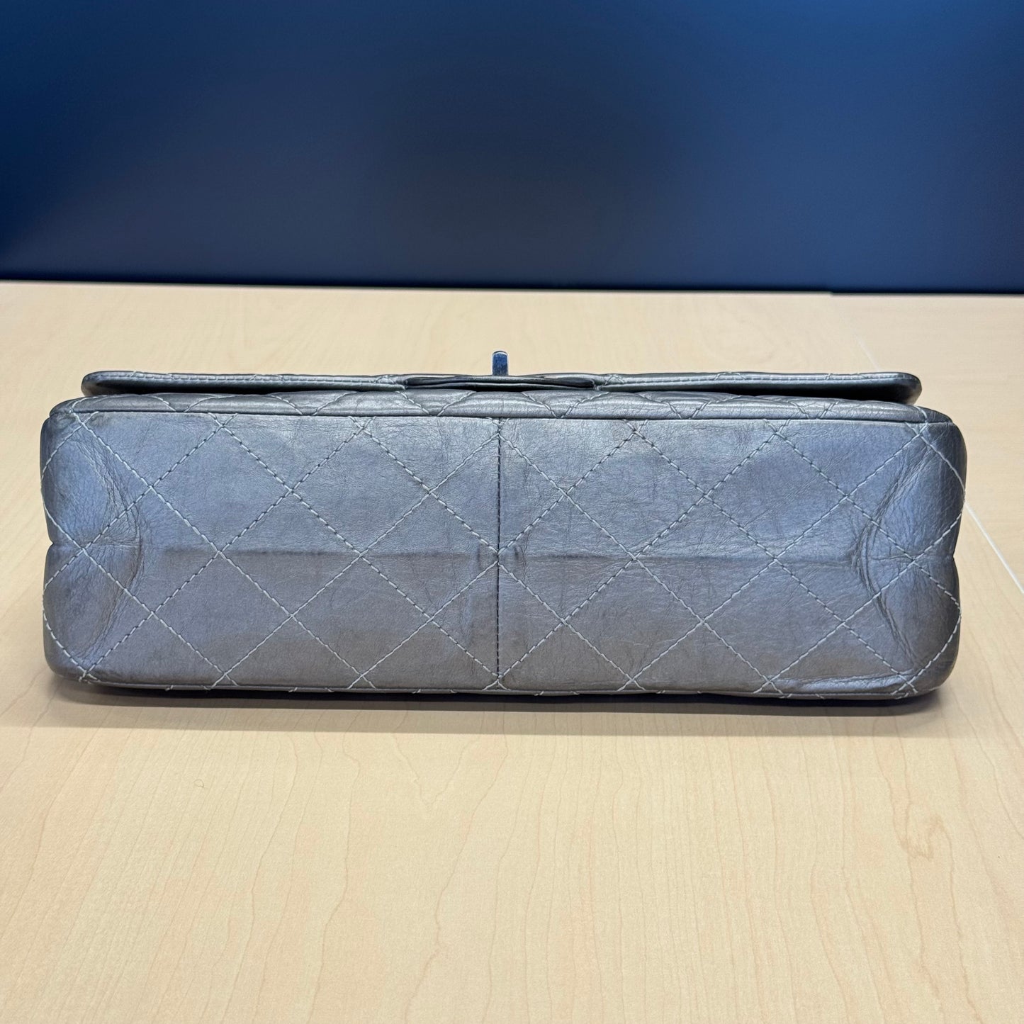 Chanel 2.55 Gris argent GM