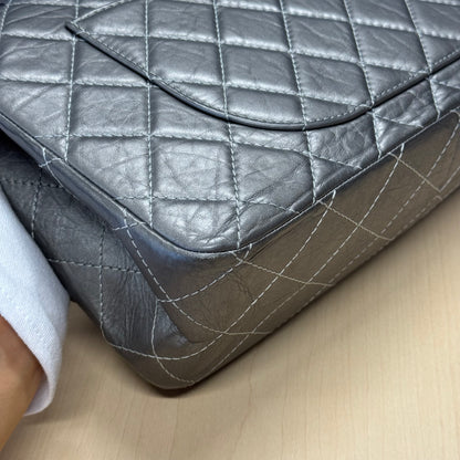 Chanel 2.55 Gris argent GM