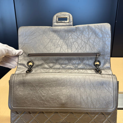 Chanel 2.55 Gris argent GM