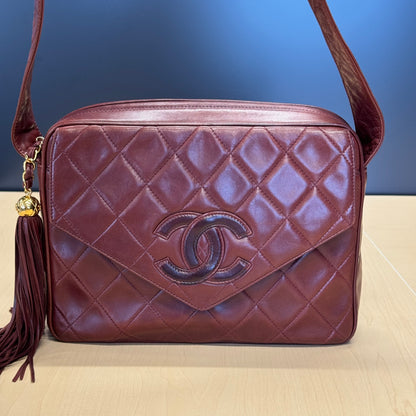 Chanel caméra Bordeaux