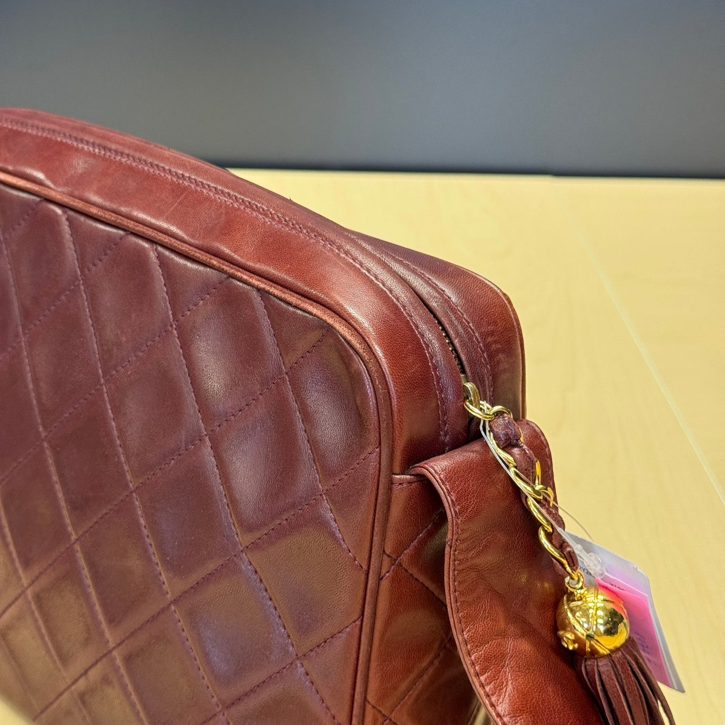 Chanel caméra Bordeaux