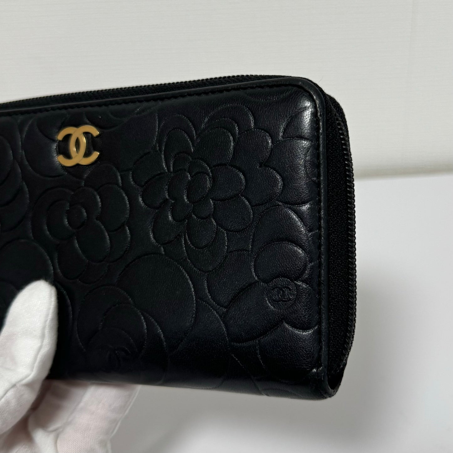 Portefeuille long Chanel Camélia