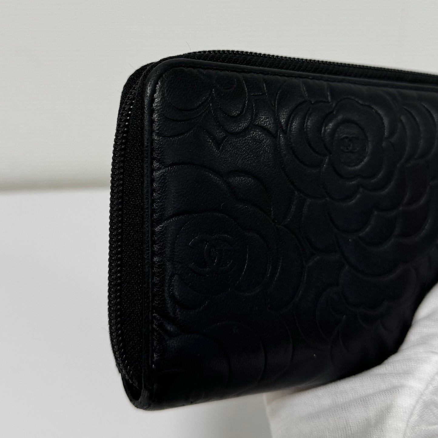 Portefeuille long Chanel Camélia