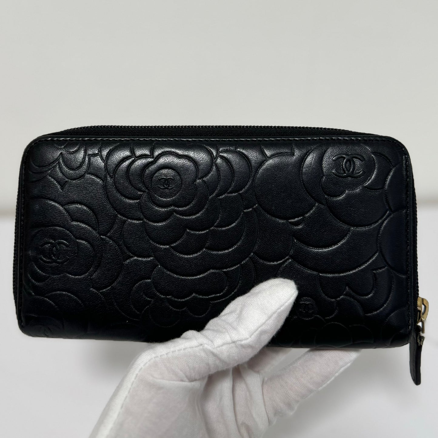 Portefeuille long Chanel Camélia