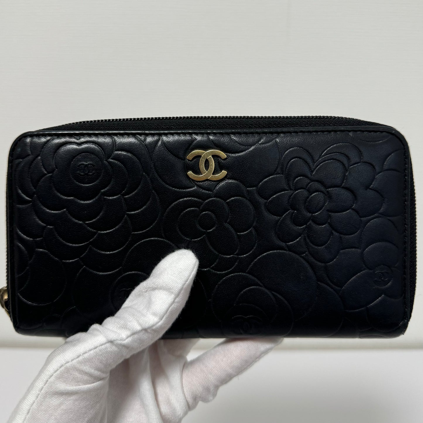 Portefeuille long Chanel Camélia