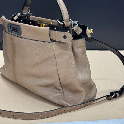 Fendi peekaboo MM soft camel