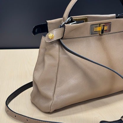 Fendi peekaboo MM soft camel