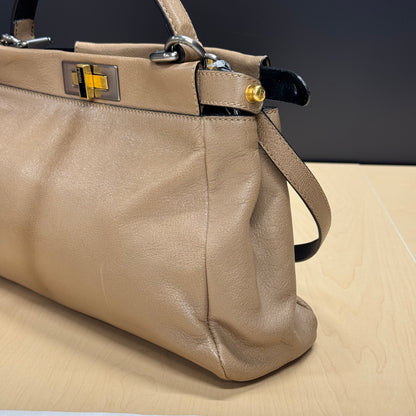 Fendi peekaboo MM soft camel