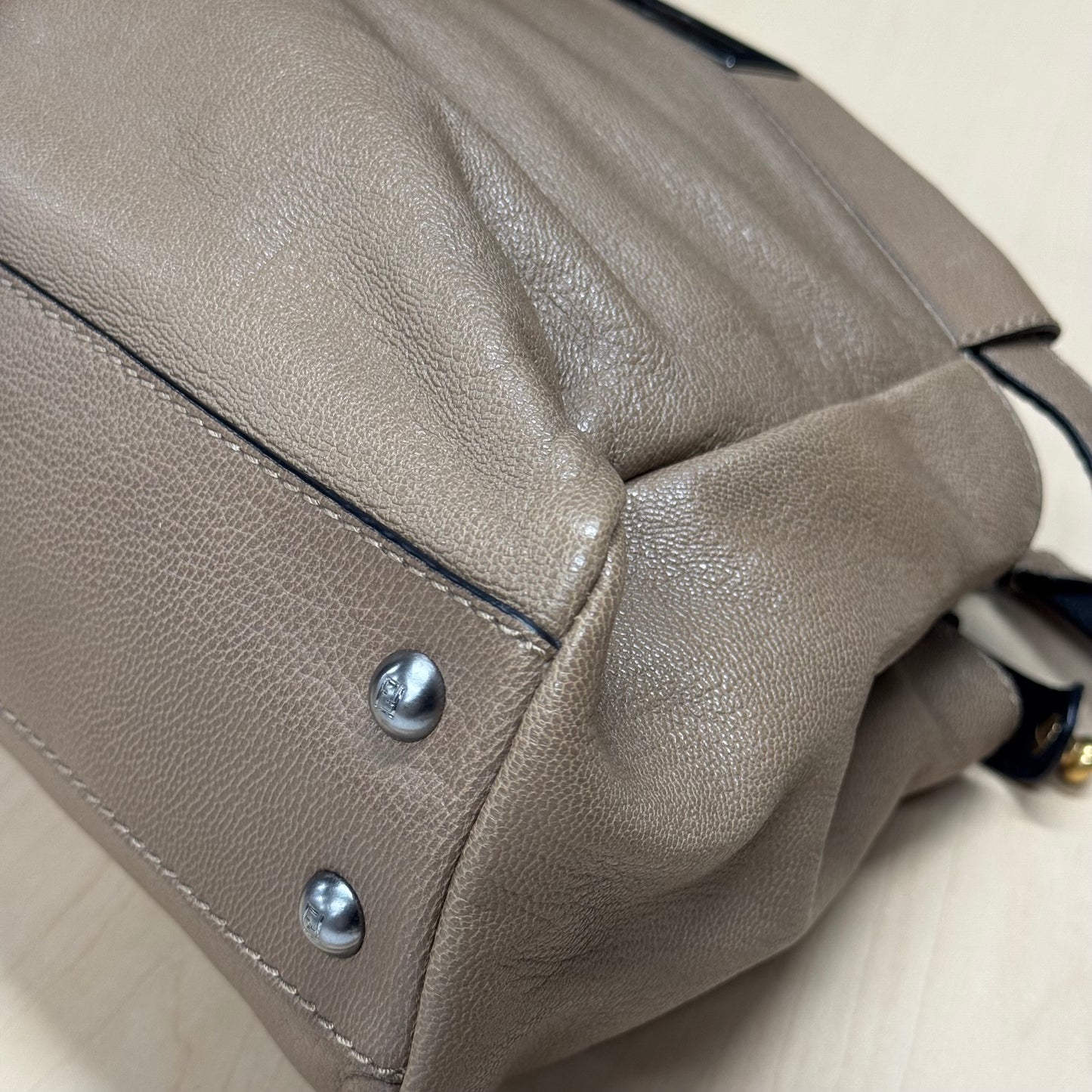 Fendi peekaboo MM soft camel