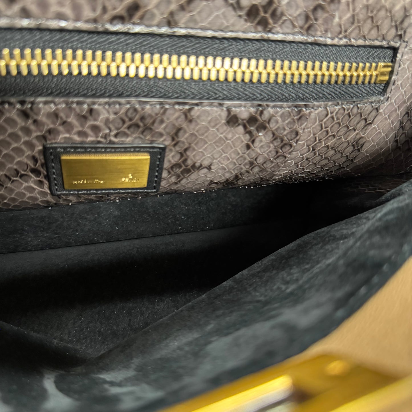 Fendi peekaboo MM soft camel