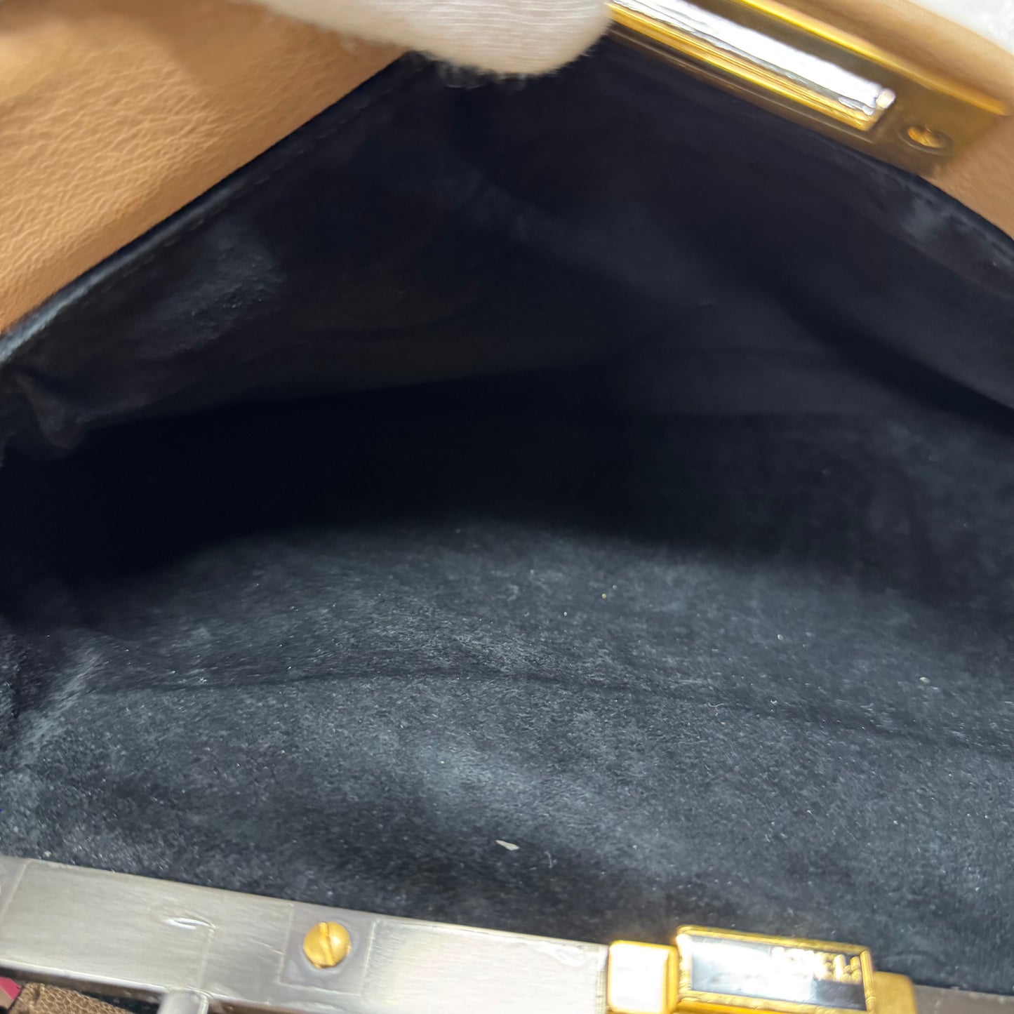 Fendi peekaboo MM soft camel