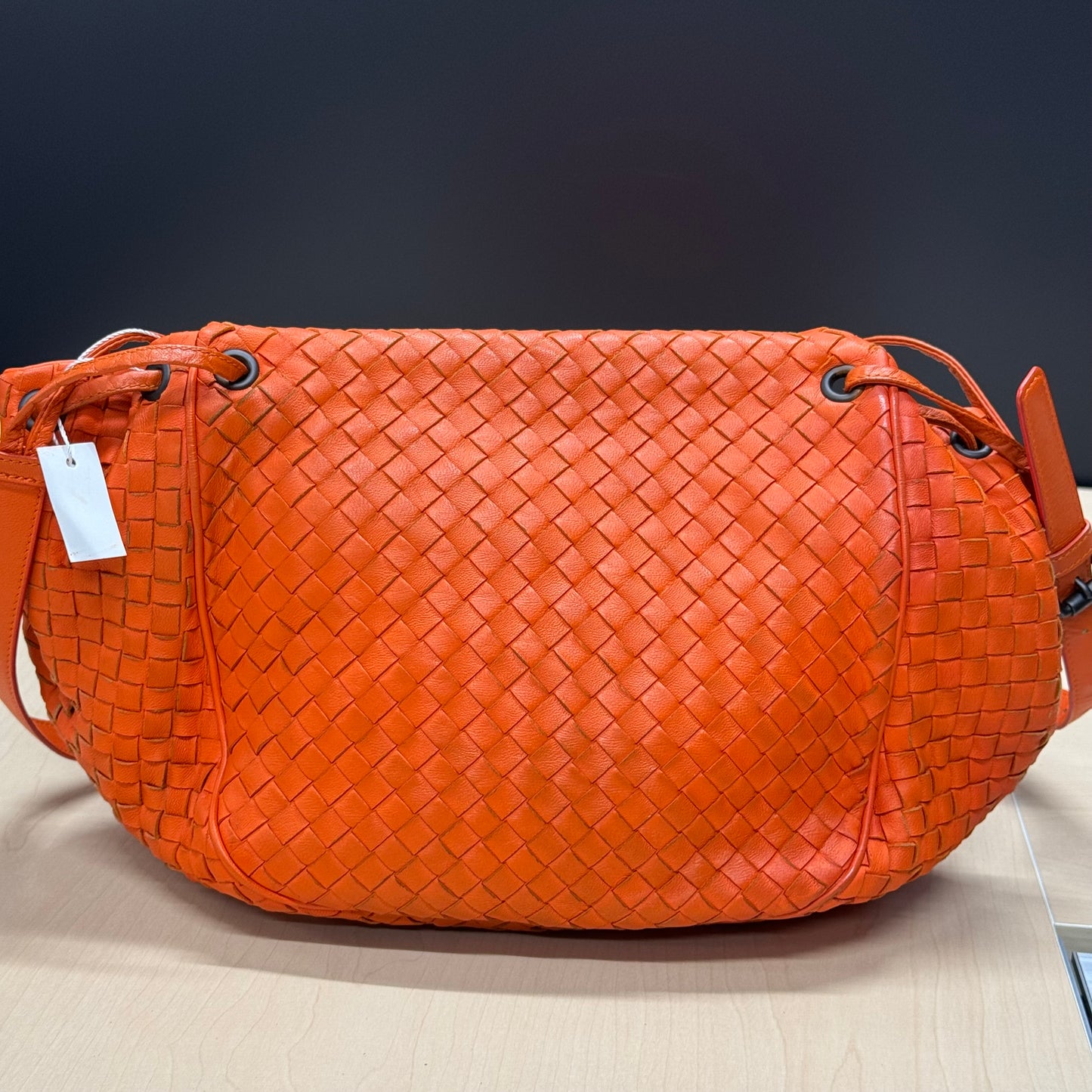 Bottega Veneta besace orange