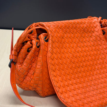 Bottega Veneta besace orange
