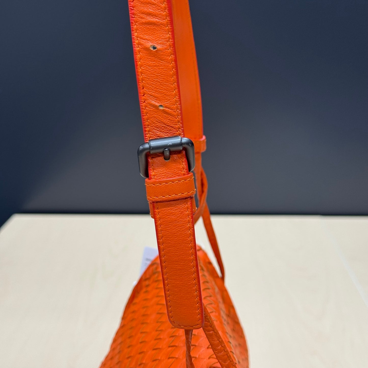 Bottega Veneta besace orange