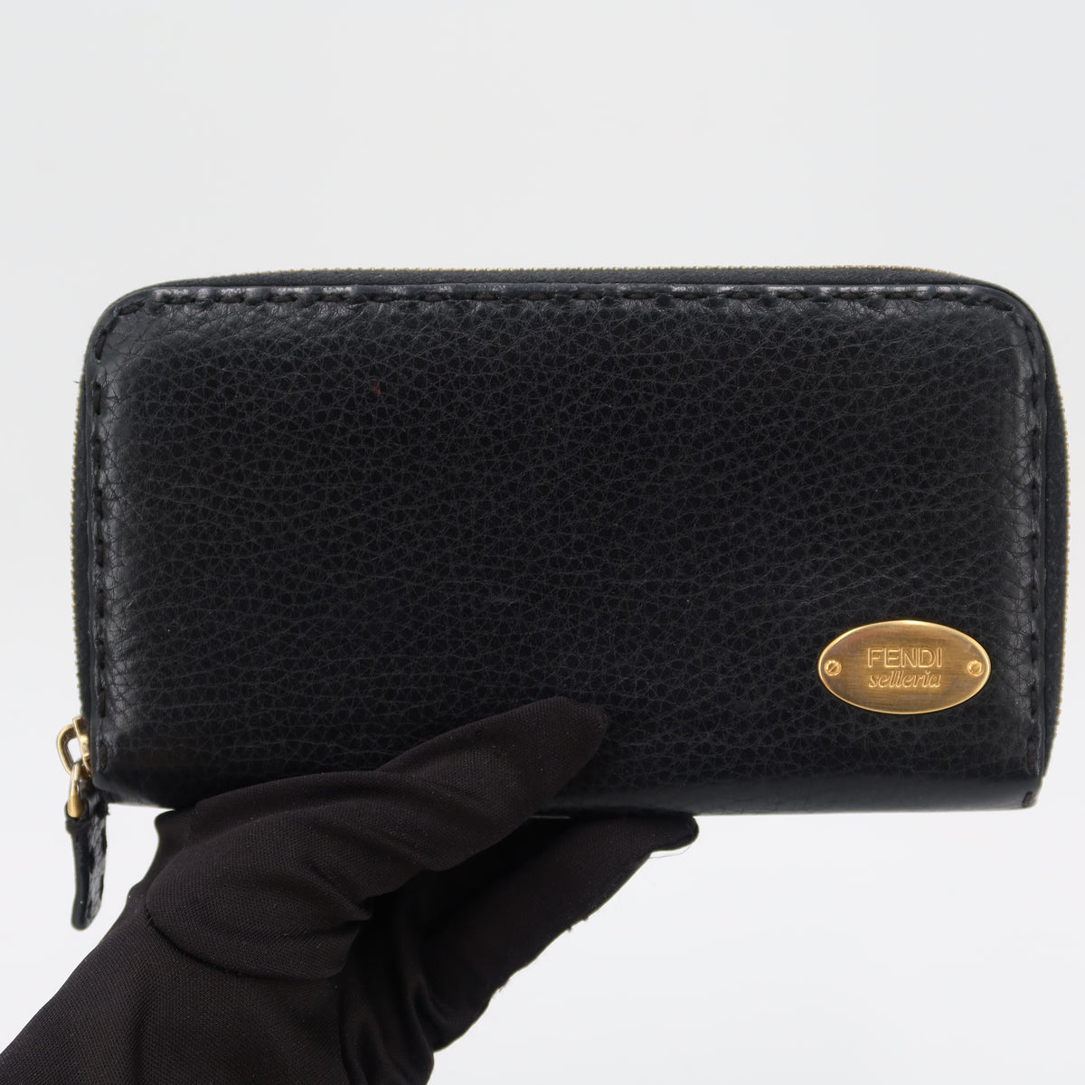 Fendi portefeuille long selleria zippé
