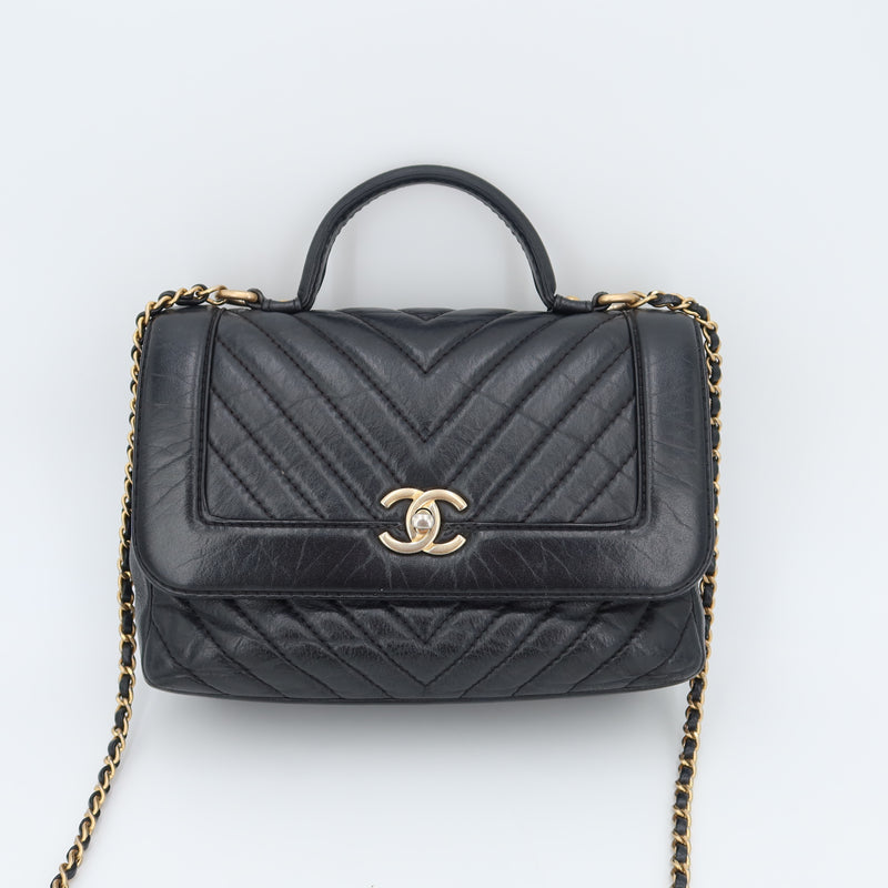 Chanel Top Handle chevrons