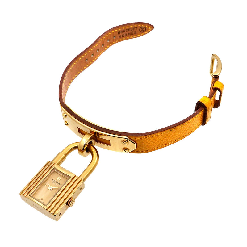 Hermès montre Kelly jaune