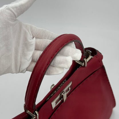 Fendi Peekaboo selleria grenat MM