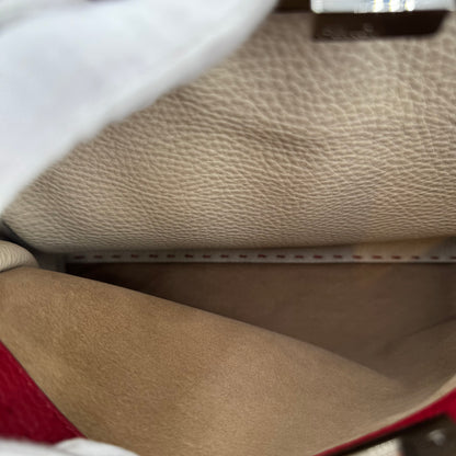 Fendi Peekaboo selleria grenat MM