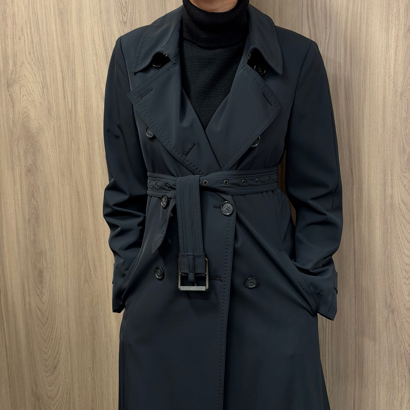 Max Mara Trench long noir T40