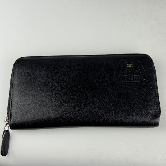 Chanel portefeuille long noir