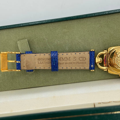 Gucci montre vintage bleue
