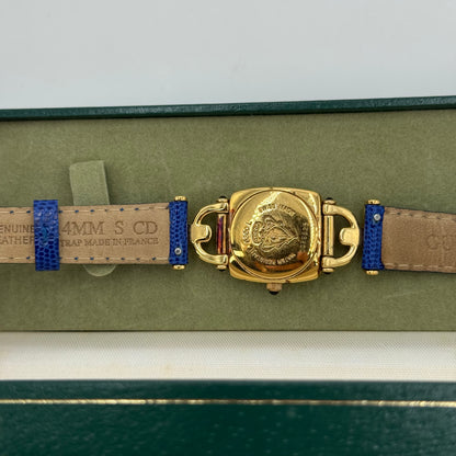 Gucci montre vintage bleue