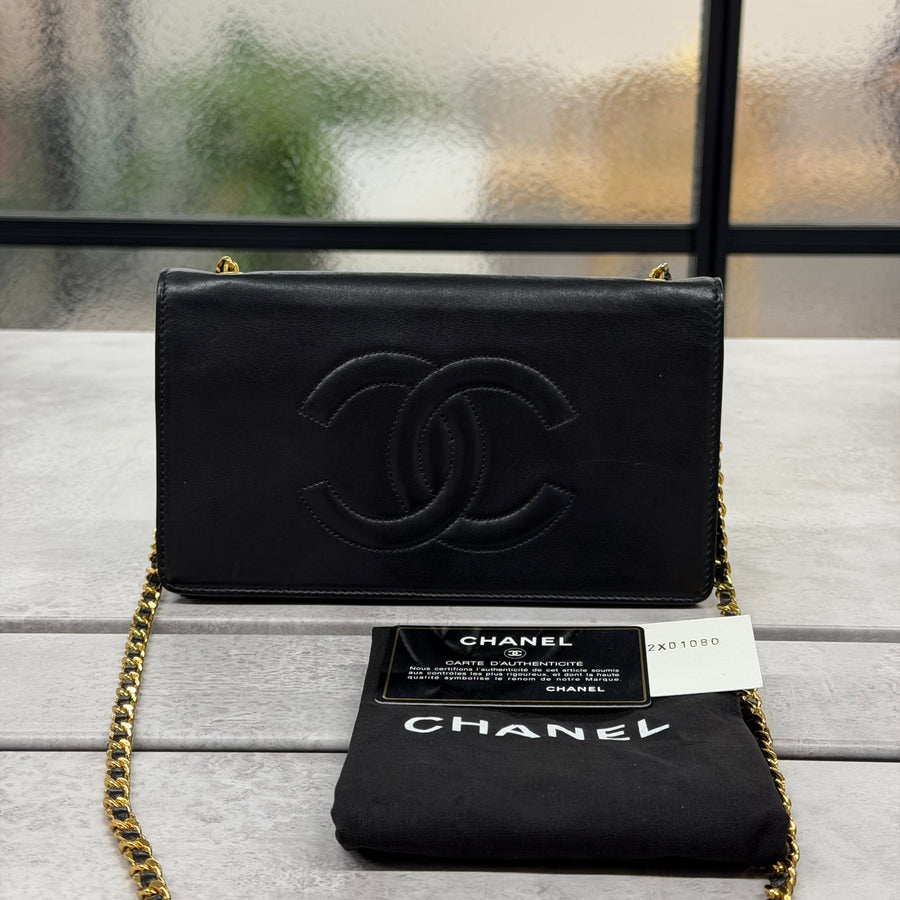 Wallet on Chain vintage noir Édition limitée