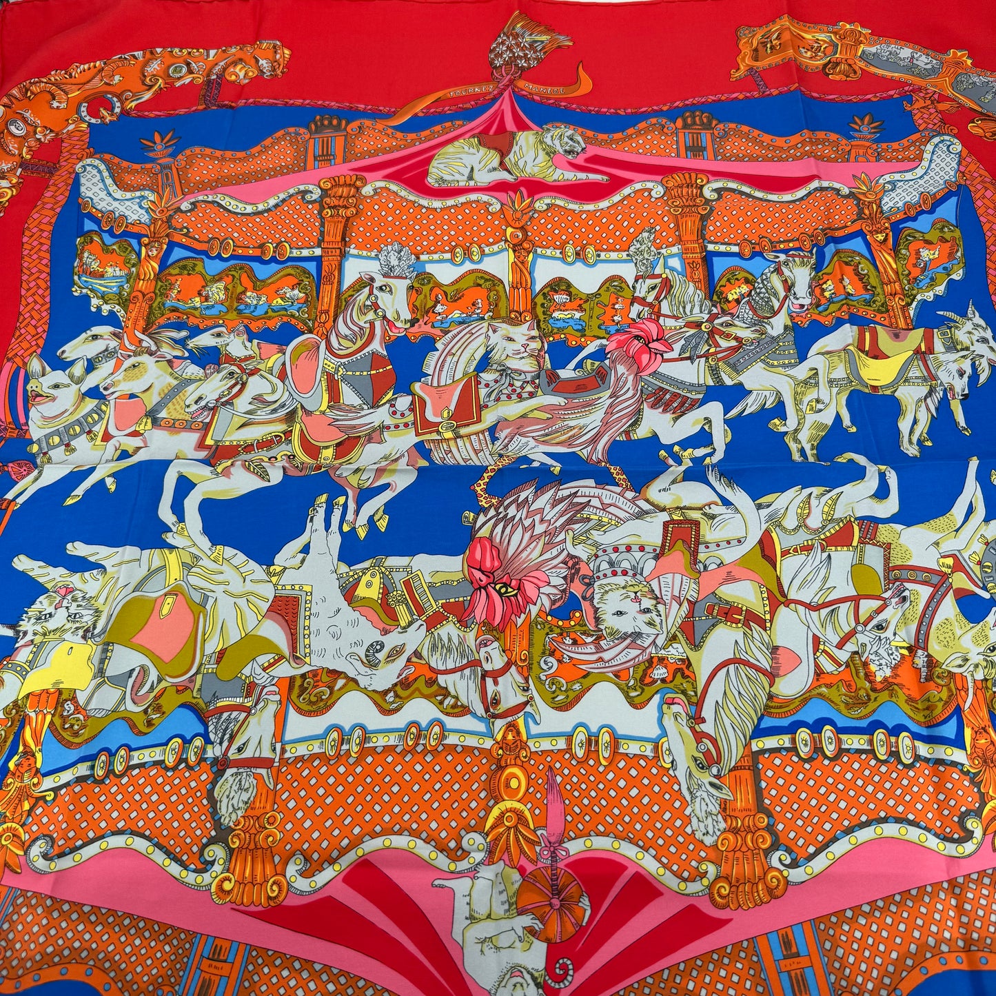 Hermès carré "Tournez manège"