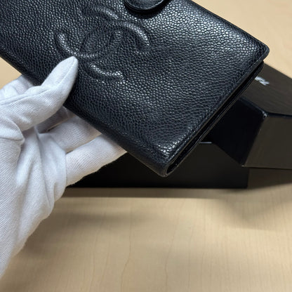 Chanel Portefeuille Long cuir grainé