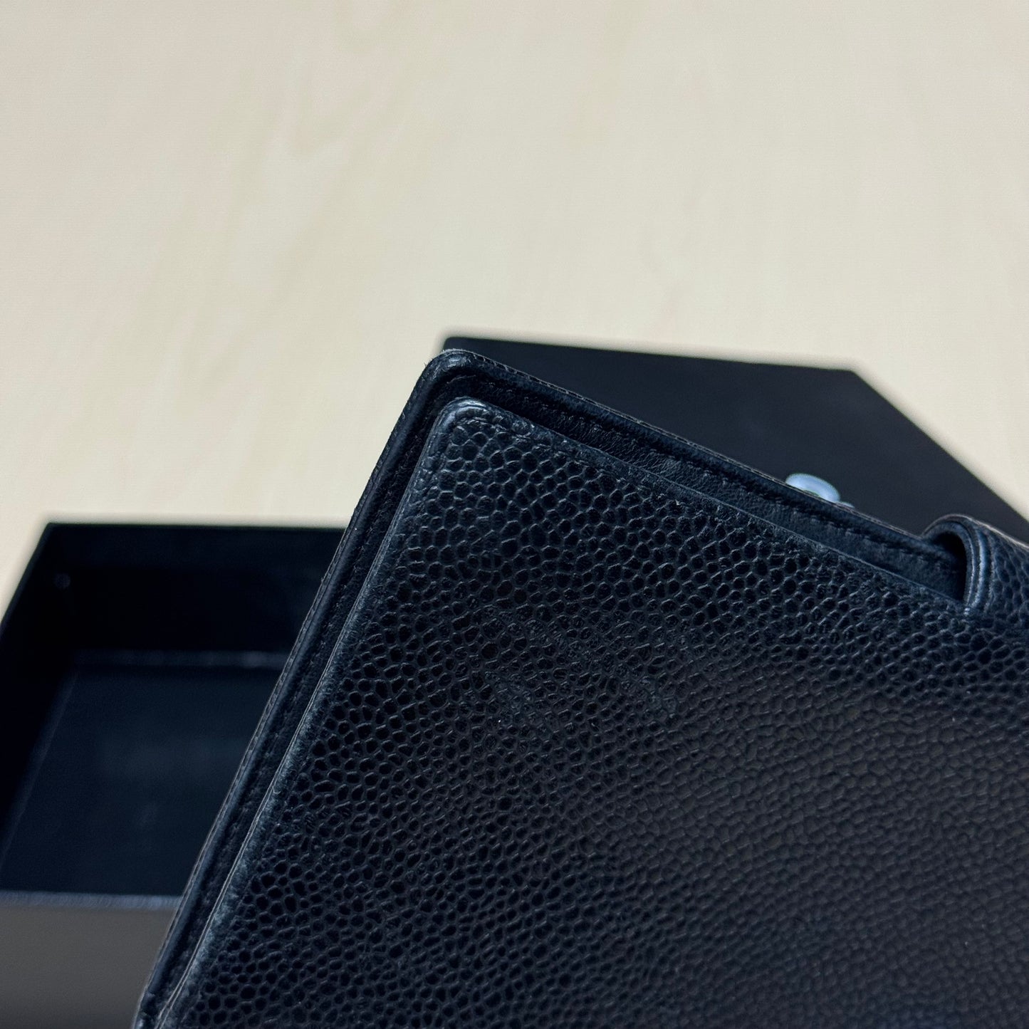 Chanel Portefeuille Long cuir grainé