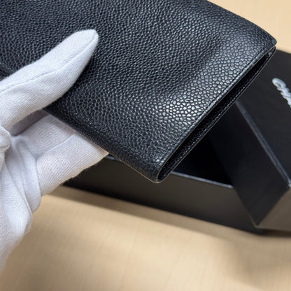 Chanel Portefeuille Long cuir grainé