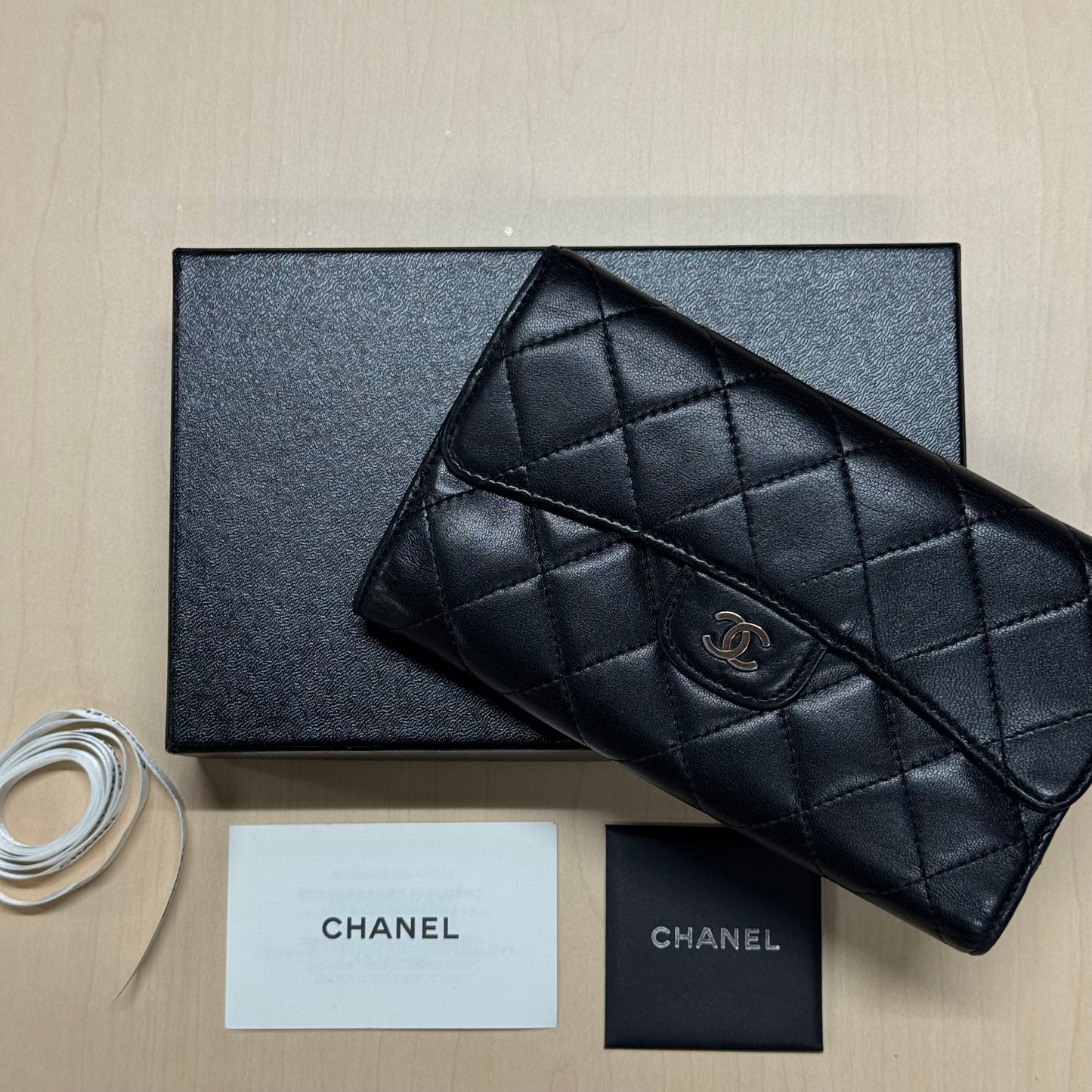 Chanel Portefeuille Long à rabat